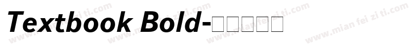 Textbook Bold字体转换